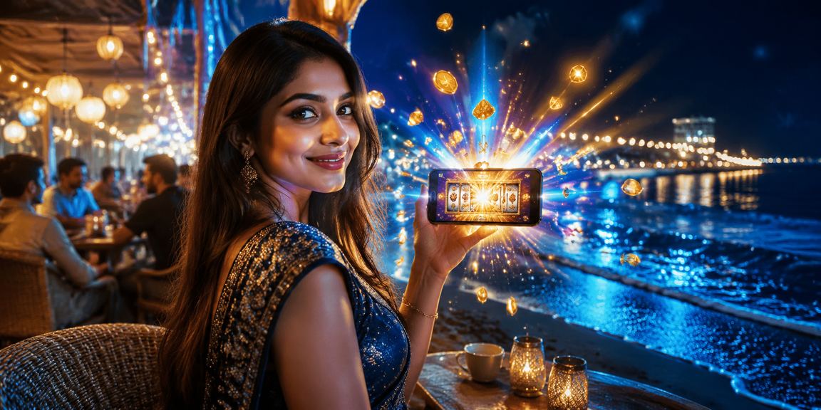 User earning cashback rewards playing 9 baji slots on Cox's Bazar beach
