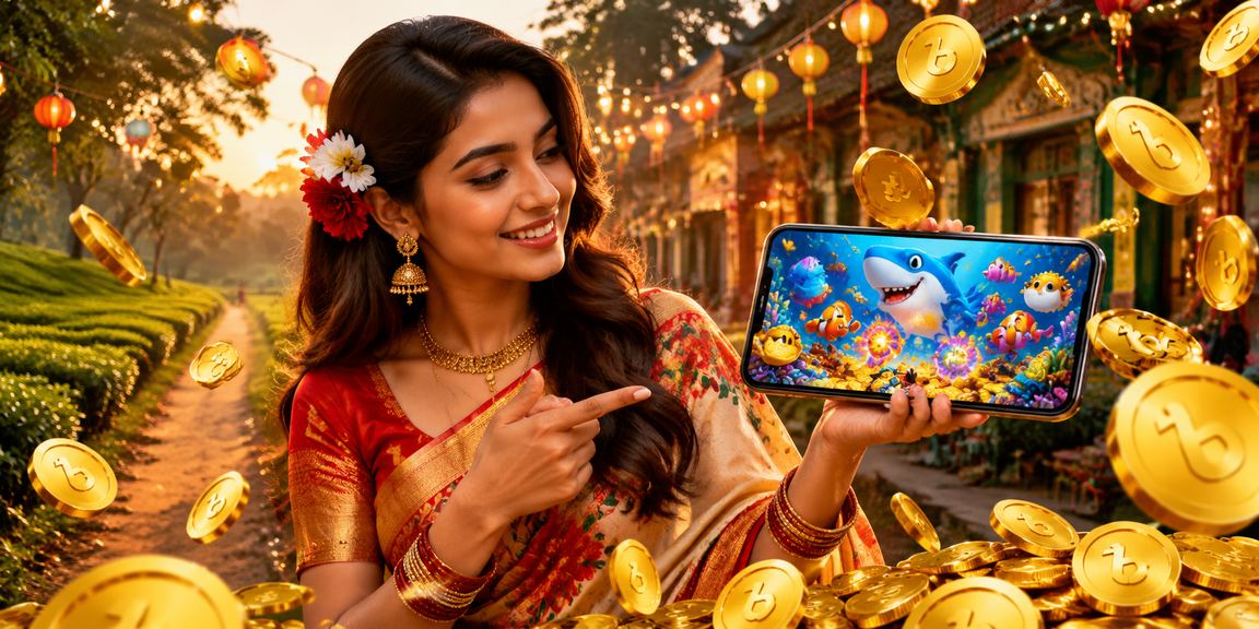 A user playing 9 baji fishing games in Narayanganj