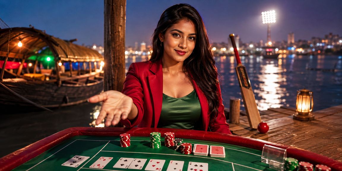 সুন্দরবনের পটভূমিতে 9 baji ক্রিকেট বেটিং লাল-সবুজ থিমে উপভোগ করছেন খেলোয়াড়